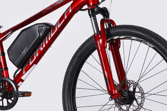 Велосипед з електроприводом 26" AL Formula eMOTION DD FR рама-13" 36B 10А*г 500Вт червоно-сріблястий 2026