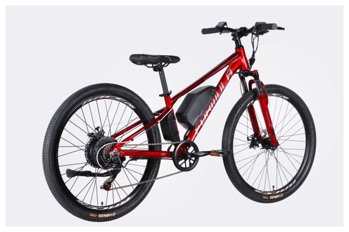 Велосипед з електроприводом 26" AL Formula eMOTION DD FR рама-13" 36B 10А*г 500Вт червоно-сріблястий 2026