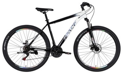 Велосипед ST 29" SPACE MARS DD FR рама-20" черный с белым 2026