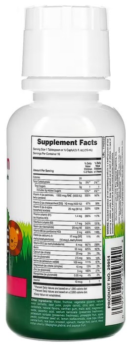 Children’s Multivitamin Liquid - 236.56 ml Tropical Berry