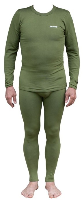 Термобілизна чоловіча Tramp Warm Soft комплект (футболка+штани) олива UTRUM-019-olive, UTRUM-019-olive-2XL, укр, укр
