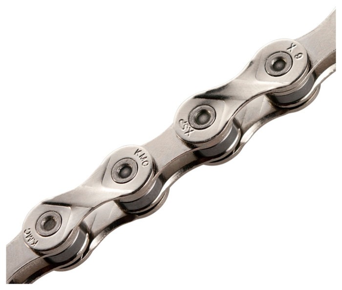 Цепь инд. 116 зв. 1/2x11/128 KMC X9 Silver/Silver