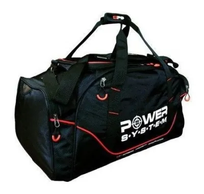 Спортивна сумка Power System PS-7010 Gym Bag Magna (65арк.) Blak/Red