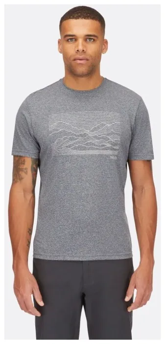 Футболка мужская Rab Mantle Outline Tee, Beluga, SML