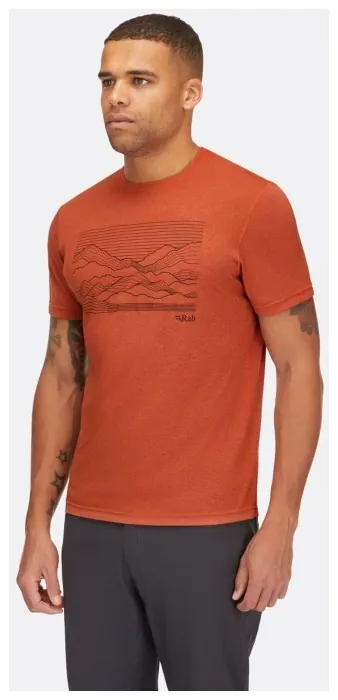 Футболка мужская Rab Mantle Outline Tee, Beluga, SML