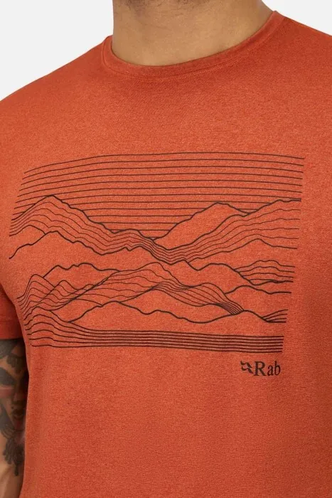 Футболка мужская Rab Mantle Outline Tee, Beluga, SML