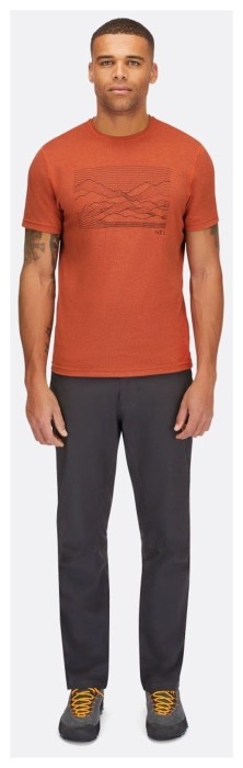 Футболка мужская Rab Mantle Outline Tee, Beluga, SML
