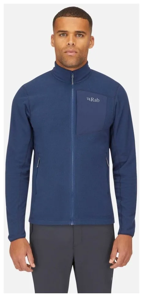 Чоловіча флісова кофта Rab Tecton Jacket, Deep Ink (L)