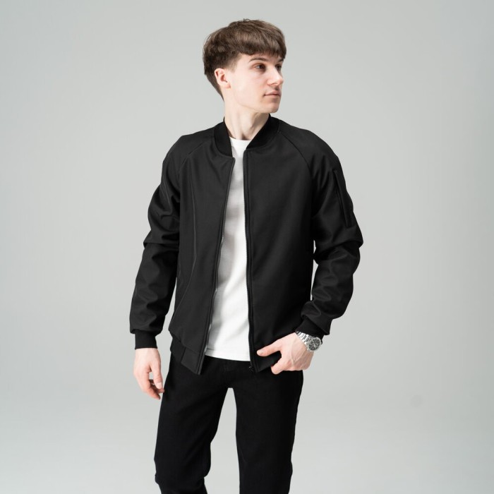 Бомбер Pobedov Thunder Черный S OWbb3 167Sba