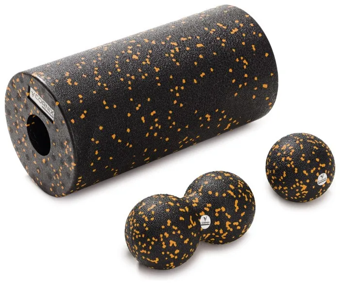 Масажний набір Cornix (Ball 8 см, Duoball 8 х 16 см та Foam Roller 30 х 15 см) XR-0081
