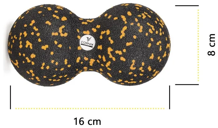 Масажний набір Cornix (Ball 8 см, Duoball 8 х 16 см та Foam Roller 30 х 15 см) XR-0081