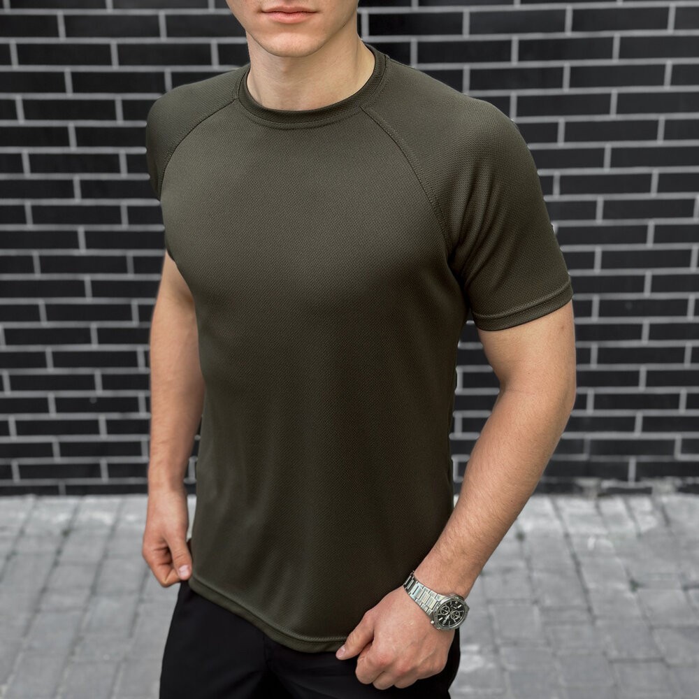 Футболка хакі кулмакс чоловіча Pobedov Ergo