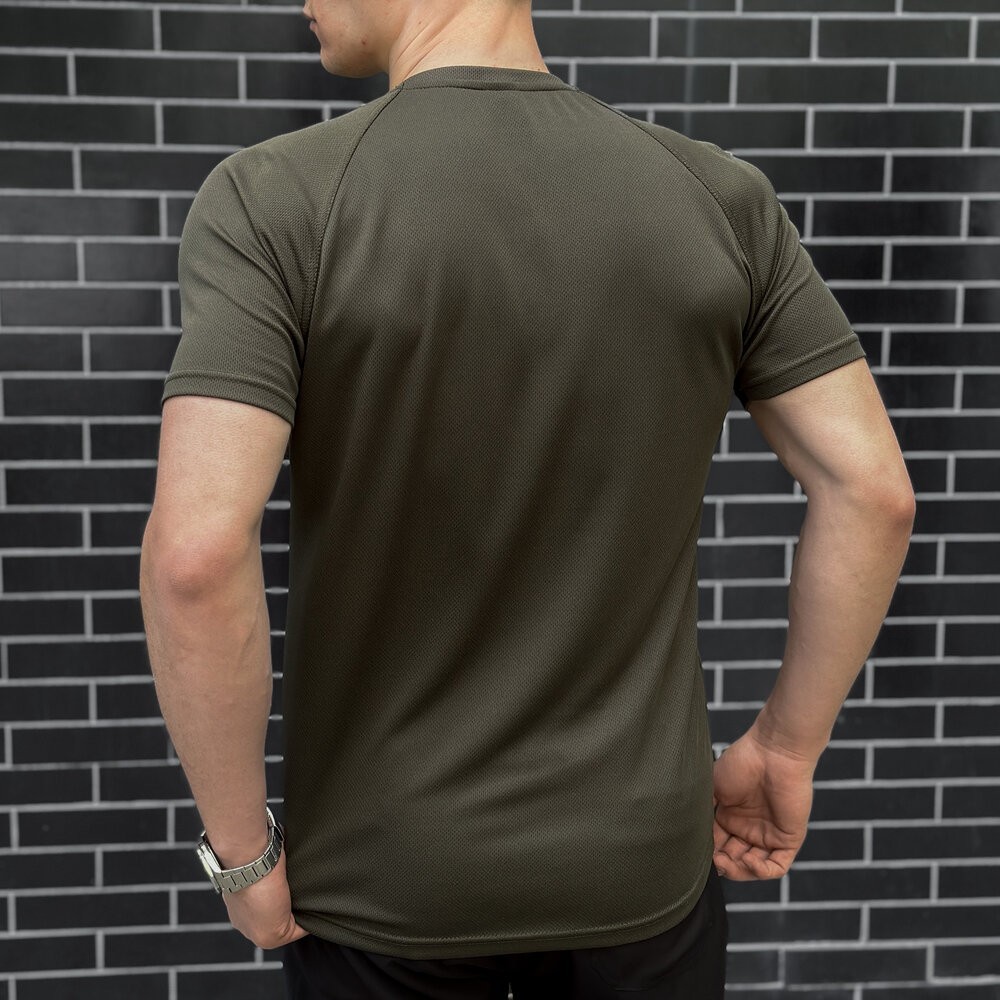 Футболка хакі кулмакс чоловіча Pobedov Ergo