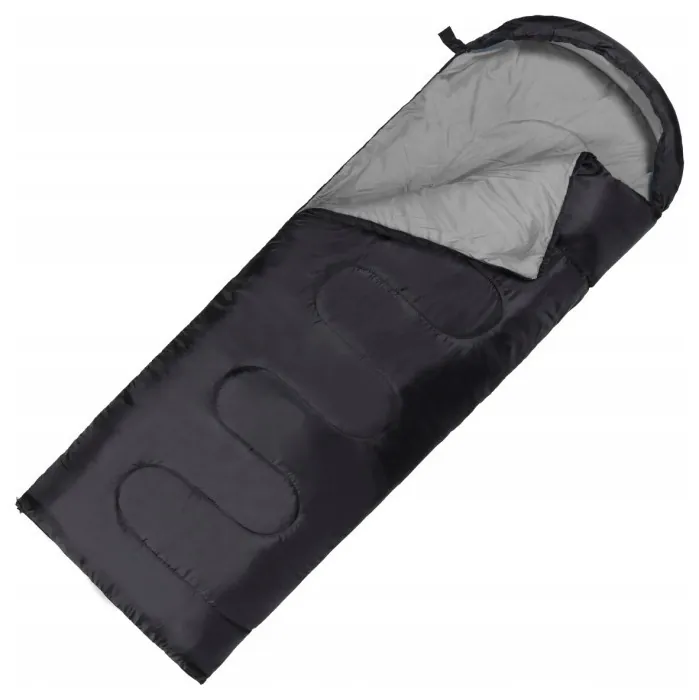 Спальний мішок (спальник) ковдра SportVida SV-CC0062 +2 ...+21°C R Black/Grey