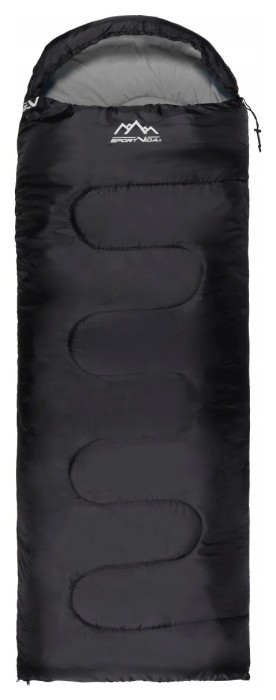 Спальний мішок (спальник) ковдра SportVida SV-CC0062 +2 ...+21°C R Black/Grey