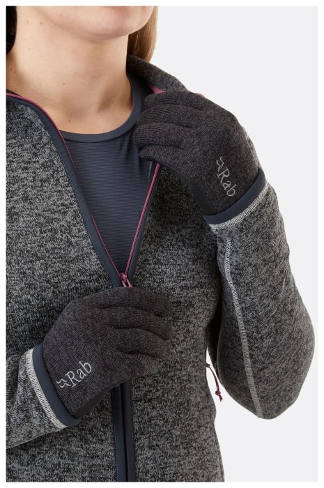 Рукавички жіночі Rab QuestWindstopper Gloves Wmns, Anthracite