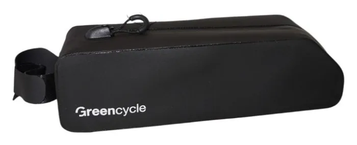 Сумка на верхню трубу рами Green Cycle Belt, водонепроникна, 22х6,6х5,7см, чорний