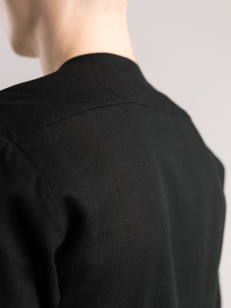 Сорочка чоловіча з довгим рукавом чорна Pobedov Horizon, укр, укр