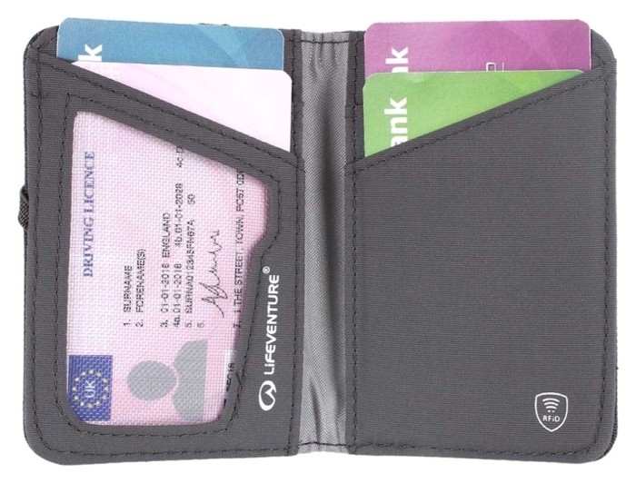 Кошелек Lifeventure Recycled RFID Card Wallet grey