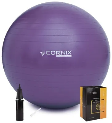 М'яч для фітнесу (фітбол) Cornix 85 см Anti-Burst XR-0250 Violet
