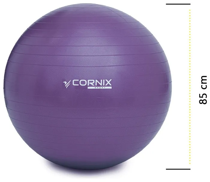М'яч для фітнесу (фітбол) Cornix 85 см Anti-Burst XR-0250 Violet