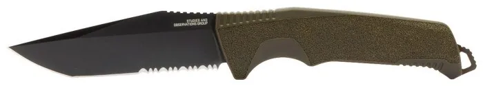 Ніж SOG Trident FX, OD Green/Partaily Serrated