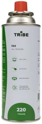 Картридж газовий Tribe цанговий 220 г T-HF-0006