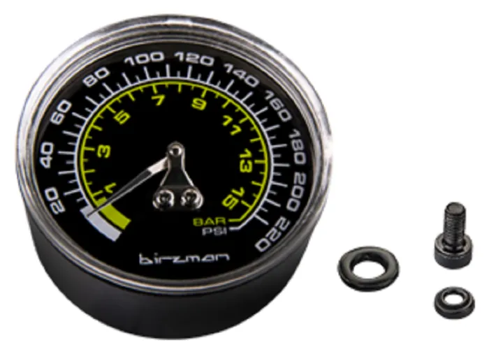 Манометр Birzman 220psi Maha Push & Twist II / III Silver Grand-Maha Push & Twist III Gunmetal
