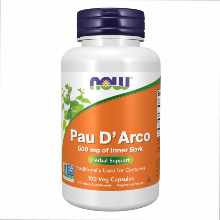 Pau D' Arco 500mg - 100 vcaps, укр, укр