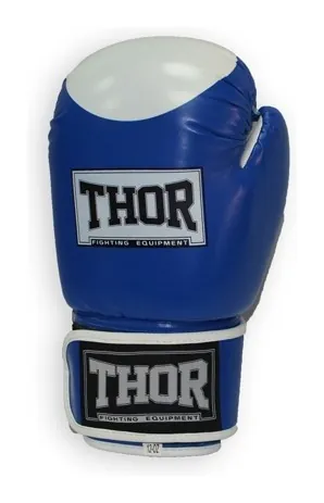 Рукавички боксерські THOR COMPETITION 14oz / шкіра / синьо-білі