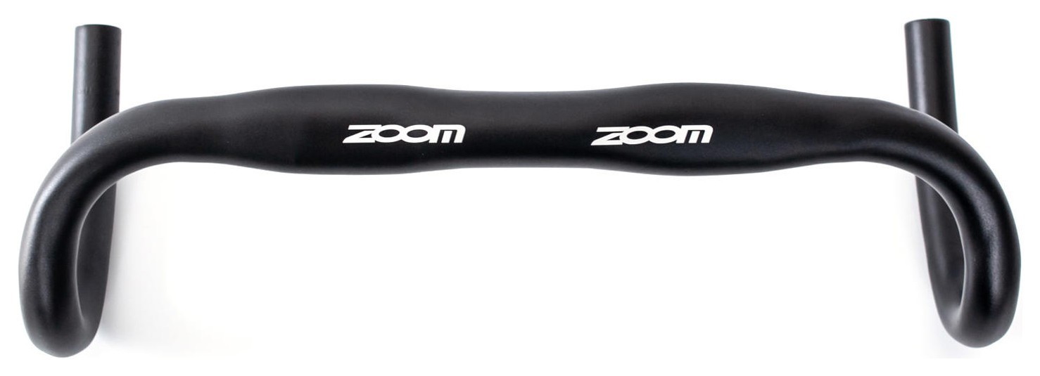 Кермо шосе "баран" алюміній. 31,8мм ZOOM DR-AL-194BT FOV L440мм батований (чорний)