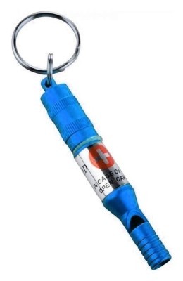 Munkees 3385 брелок-свисток Emergency Whistle темно-синий