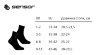 Шкарпетки Sensor Hiking Merino black/grey 20200069, SU41HM-black-grey, укр Фото - 1