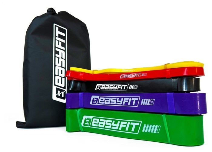 Резиновые петли EasyFit: набор 1-65 кг (5 шт)