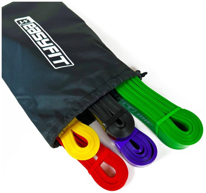 Резиновые петли EasyFit: набор 1-65 кг (5 шт)