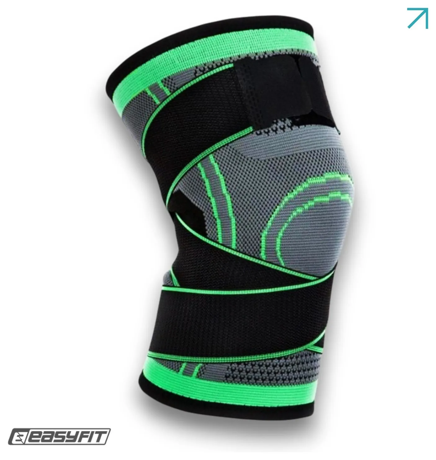 Компресійний наколінник EasyFit з ременями (M) (EFIT_EF-0085-M)