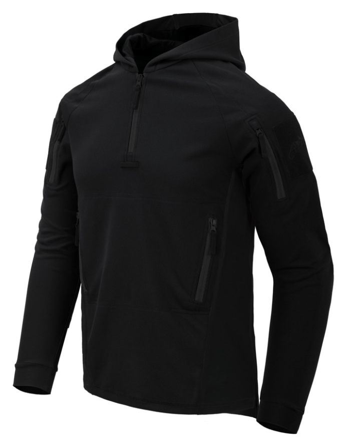 Кофта тактична Helikon-Tex RANGE HOODIE - TopCool, чорний, розмір L, укр, укр