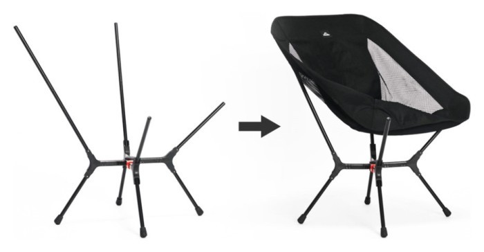 Стул складной ультралегкий Naturehike CNK2550JJ013 Yamami YL01, размер М, алюминий, оливковый