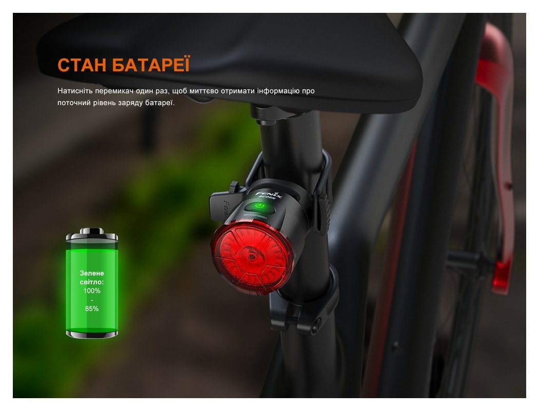 Велофара задня Fenix BC06R, укр, укр