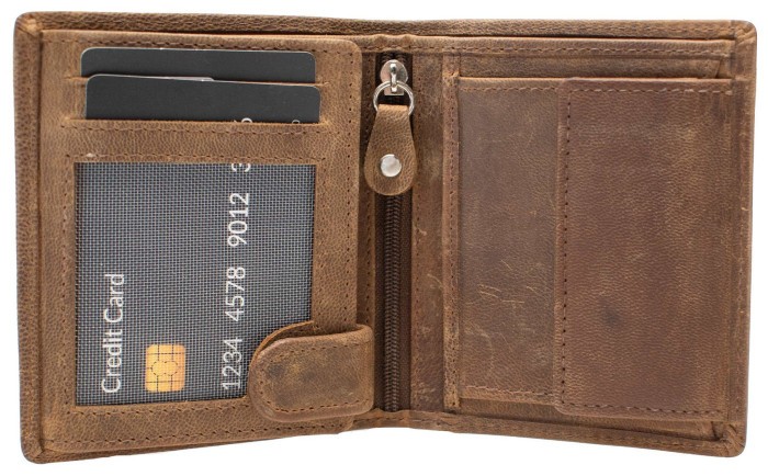 Портмоне чоловіче шкіряне Semi Line RFID Brown (P8269-1)