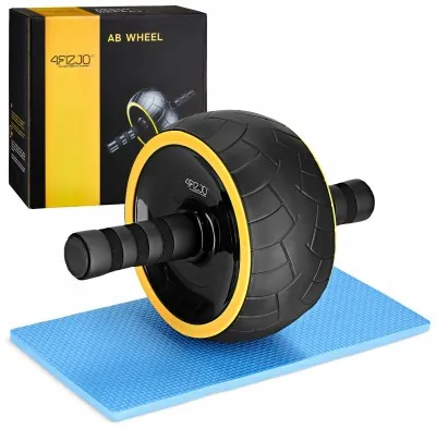 Ролик (гімнастичне колесо) для преса 4FIZJO Ab Wheel XL Black/Yellow (P-5907739314444)