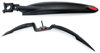 Крила 24-29" Пластик швидкознімн. BRAVVOS FL-630-1 чорний без стійки у вилку та підсідельний штир