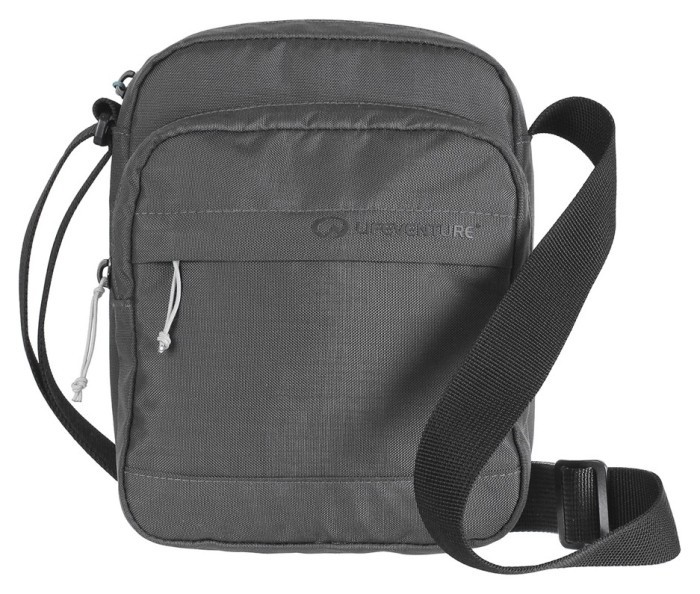 Lifeventure сумка Recycled RFID Shoulder Bag grey, укр, укр