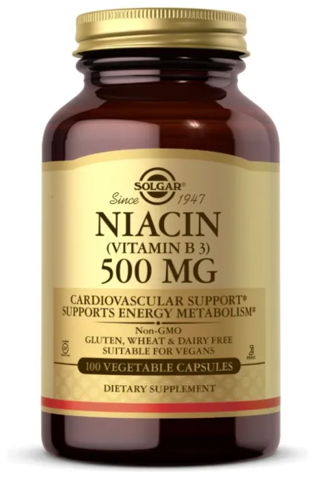 Niacin (Vitamin B3) 500mg - 100 vcaps