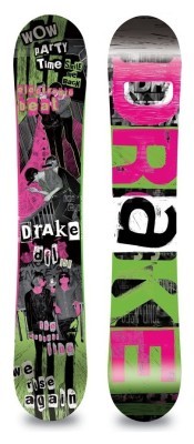 Сноуборд Drake DFL 146 Pink/green/multicolor (76231015) O