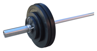 Штанга резиновая RN-Sport 75 кг с олимпийским грифом