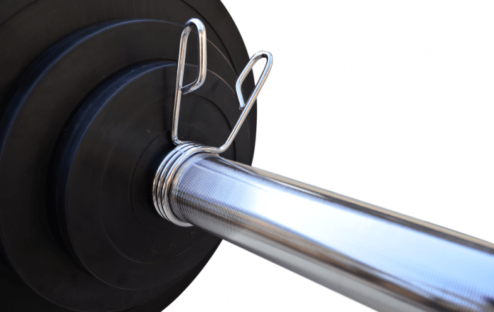 Штанга резиновая RN-Sport 75 кг с олимпийским грифом