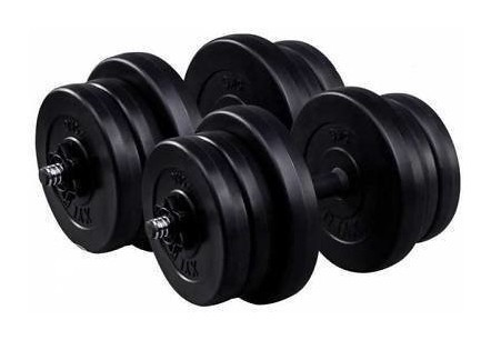 Лава для жима лежа универсальная регулируемая + Гантели RN-Sport 2 по 20 кг с ABS-покрытием.