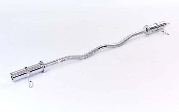 Олімпійський W гриф із замками, слабозігнутий, 120 см - 50 мм., укр, укр