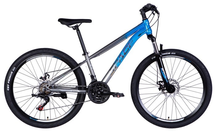 Велосипед ST 26" SPACE MARS DD FR рама-13" сине-серый 2026